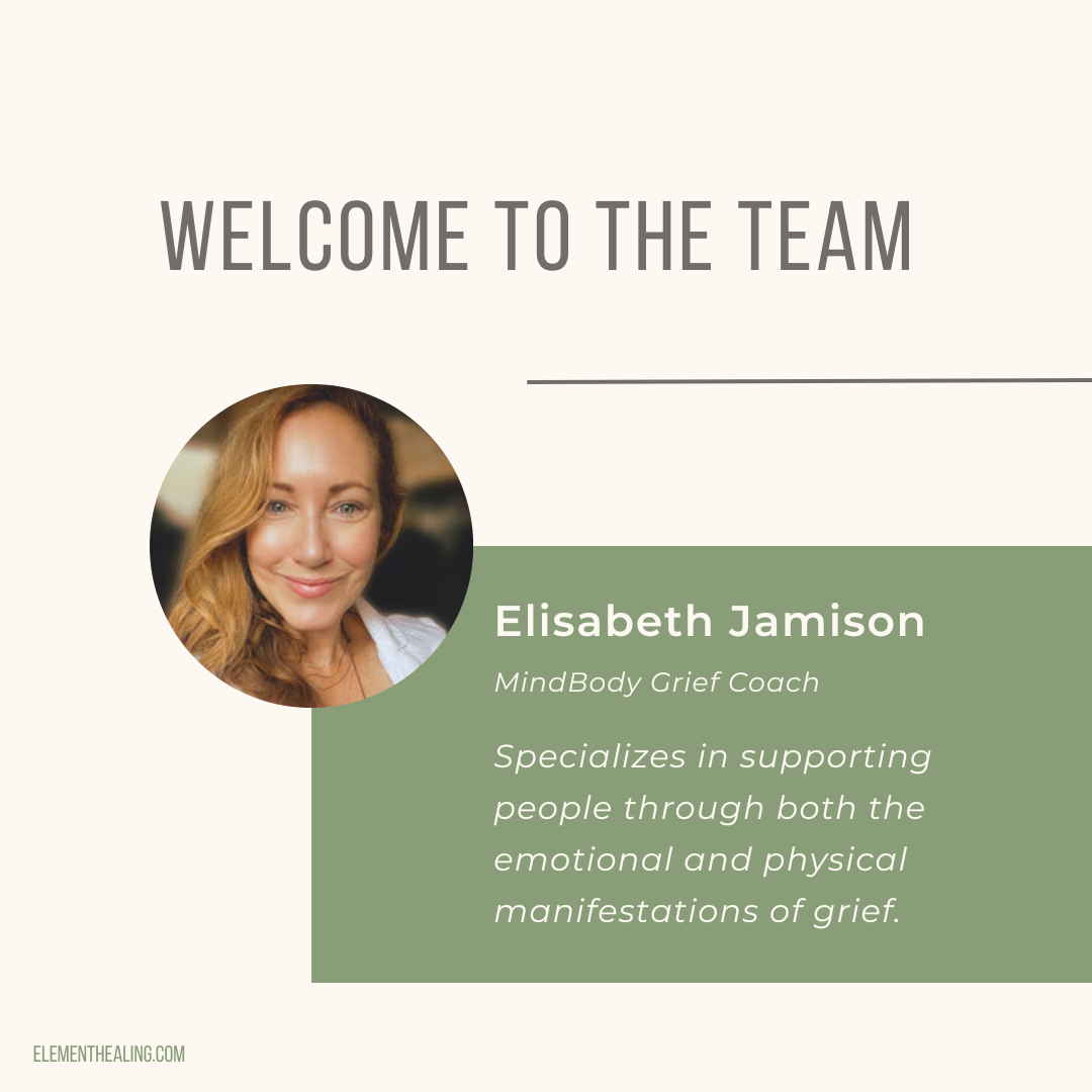 Welcome Elisabeth Jamison to Element Natural Healing Arts!